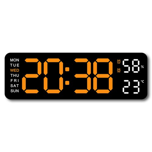 Digital led desk alarm clock - led,