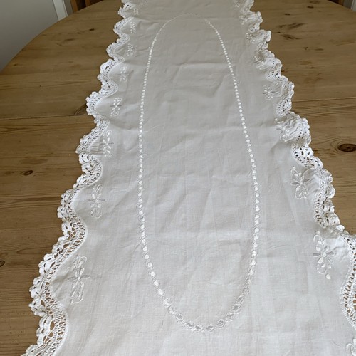 Large vintage lace edged - vintage,