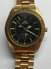 Mens Astron Moonphase Watch Working Battery In Used Condition