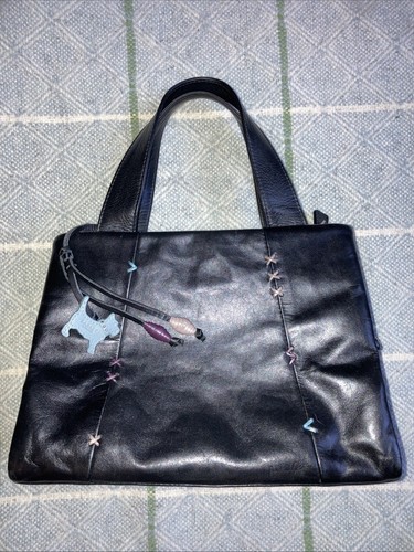 Vintage radley black tote with - radley,