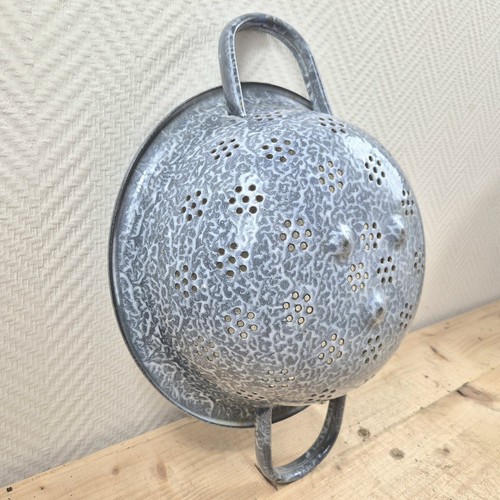Vintage dutch colander - vintage, enamel