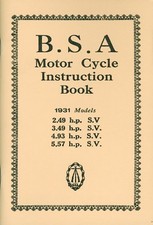 BSA Sloper Instruction Book