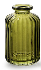 Vintage Short Moss Green Glass