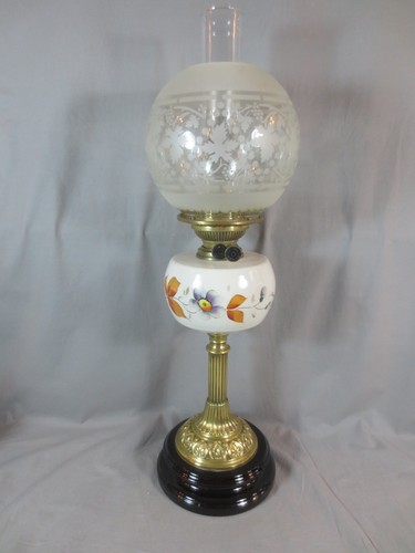Antique duplex oil - duplex, lamp