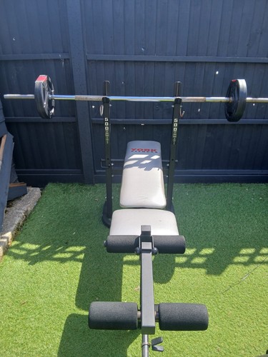 Weights bench and - weights,