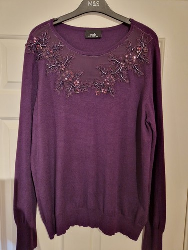 Wallis purple fine knit - fine, jumper