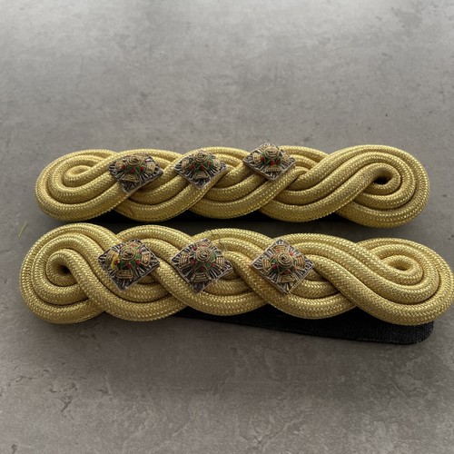 Pair gold british officers - gold,