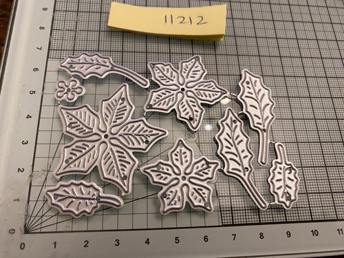 Poinsettia flower die set