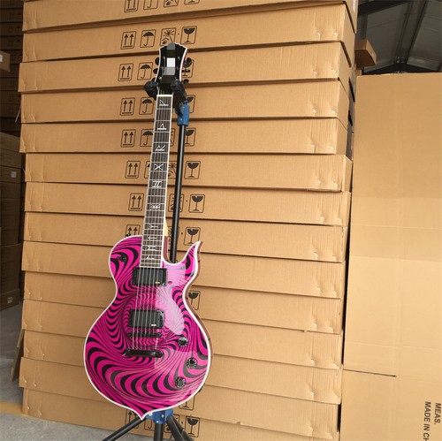 Purple buzzsaw electric guitar - purple,