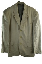 NICOLE FARHI Beige Linen Blazer Jacket size 40 Mens Casual Outdoors Outerwear