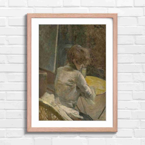 Impressionist back view - back, woman
