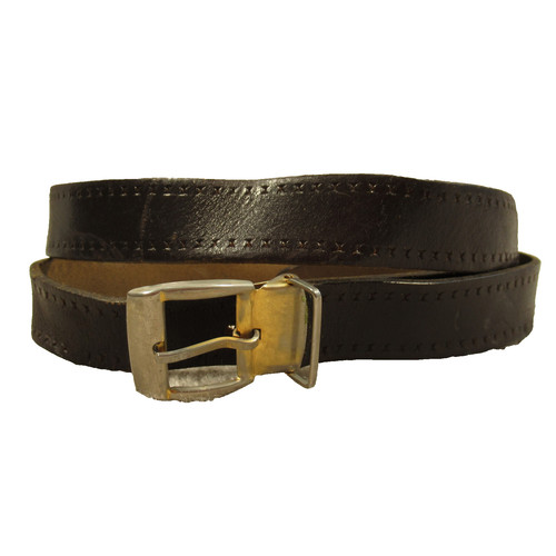 Vintage womens leather belt - womens,