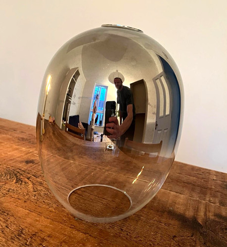 Glass globe lampshade light - lampshade,
