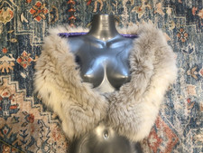 new  design High Quality 100% real arctic silver  Fox  fur Collar