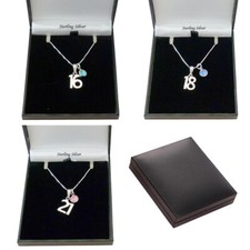 Silver Birthday Necklace for