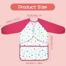 Kids Long Sleeve Apron Drawing