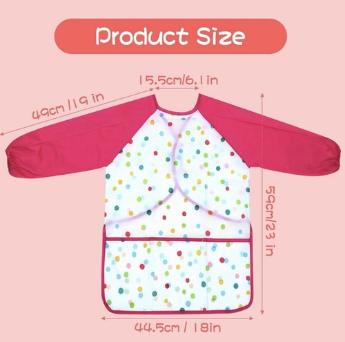 Kids long sleeve apron - sleeve, drawing