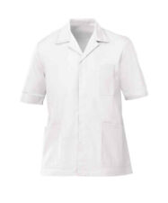 Healthcare Nurse Men's Tunic Pharmacist  Hospital Dental Doctor Salon White Top
