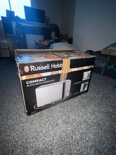 Russel hobbs microwave black - russel,