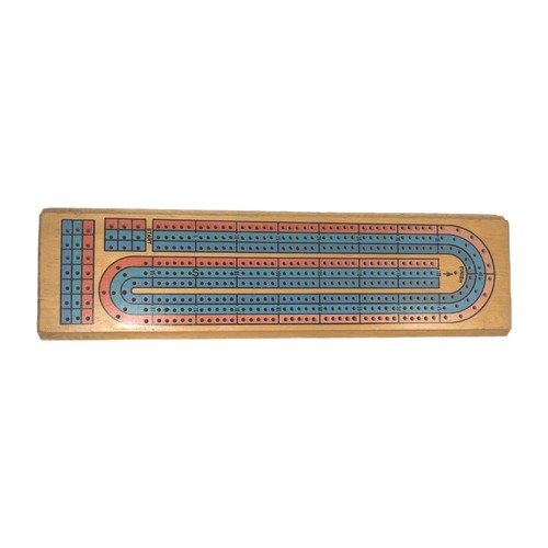 Vintage wooden cribbage - cribbage, board
