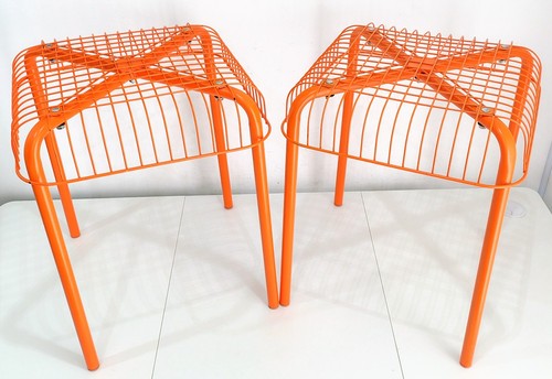 Ikea västerön orange stools - ikea,