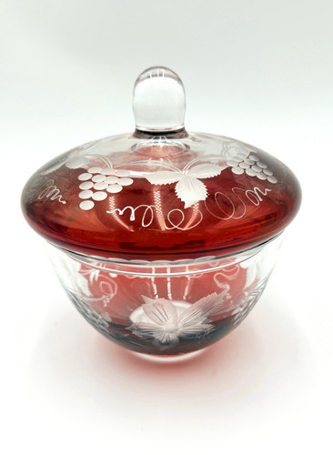 Vintage bohemian ruby red - vintage,