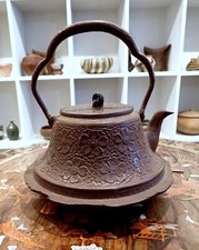 Japanese Tetsubin Kettle Cast Iron Tea pot Antique II
