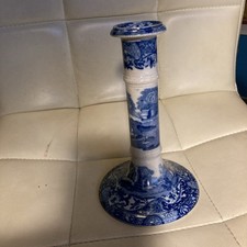 Copeland Spode Blue Italian Candlestick Candle Holder