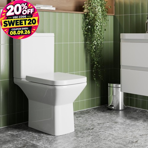 Rimless close coupled toilet - rimless,