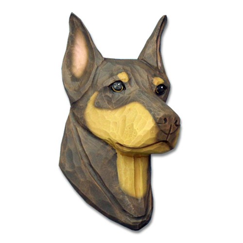 Doberman pinscher head plaque - head,