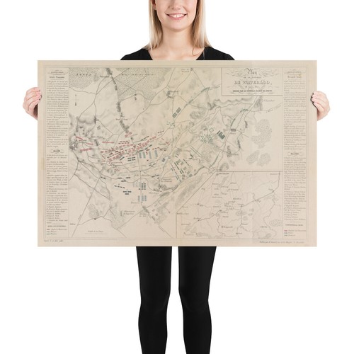 Old battle waterloo map - old,