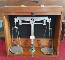 Cased Antique WILLIAM A WEBB LTD ILFORD Apothecary Pharmacy Scales 1895-1905