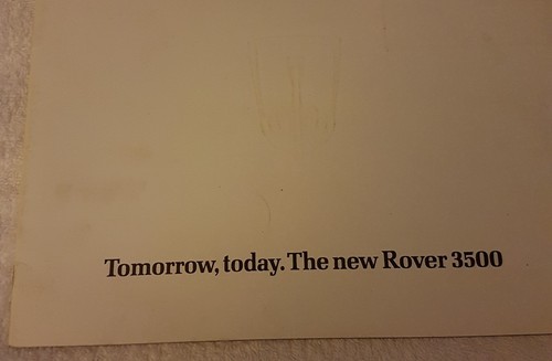 Rover 3500 buy now - or, best