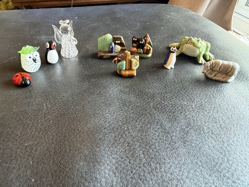 Tiny glass porcelain crystal - tiny,