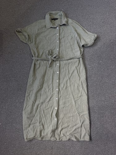 Peacocks khaki green linen - peacocks,