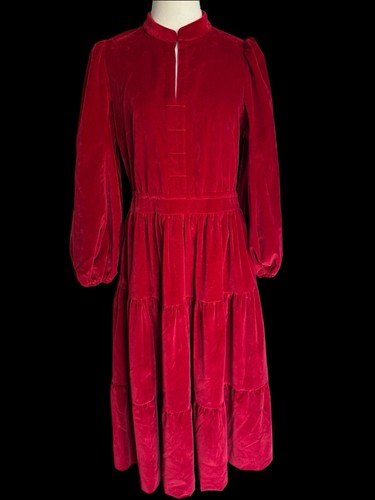 Bamford red velvet tiered - velvet,