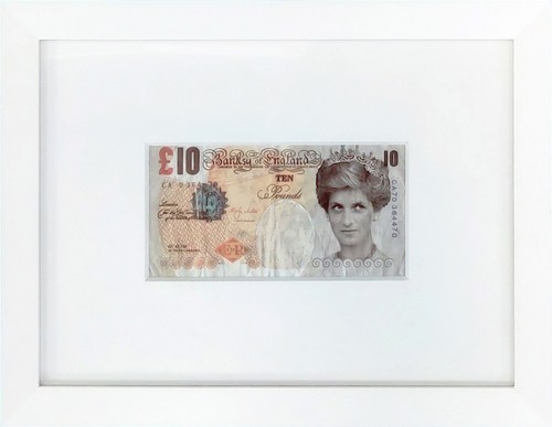 Banksy faced tenner 10 - banksy, (10