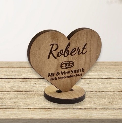 Personalised wooden wedding - personalised,