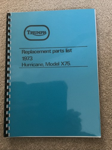Triumph x75 hurricane parts - x75,