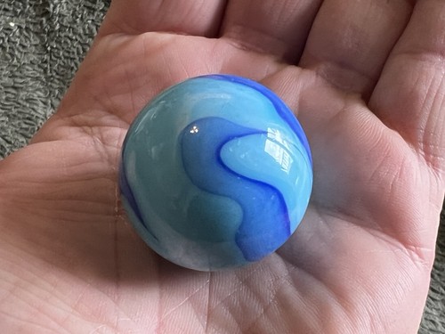 Large blue white - large, glass