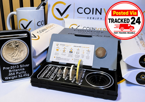 Silver britannia coin tester - silver,
