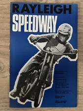 Rayleigh v Eastbourne Speedway Programme 21/10/72