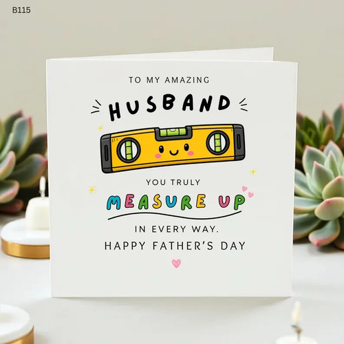 Husband father day card - husband, father's