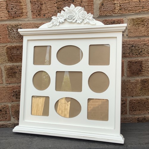 Distressed white multi frame - white,