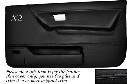 Black stitch front door - 2x,
