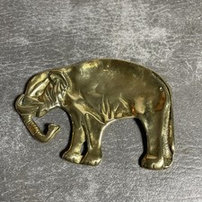 Vintage Brass Elephant Dish
