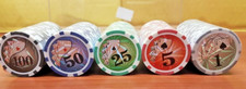 100 Numbered Laser Poker Chips