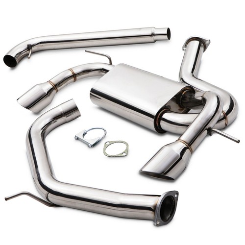Stainless catback exhaust - stainless,