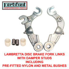 Lambretta Series 3 TV 175 200 FORK LINKS, Inboard Disc Brake Type inc BUSHES