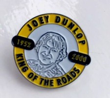 Joey Dunlop Lapel Pin Badge, Isle Of Man TT, NW200 UGP Skerries King Of The Road